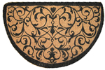 Iron Grate Half Round Coir Door Mats